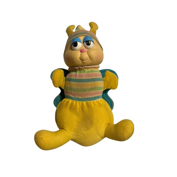 3 VTG 80s Playskool 11” GloWorm Nightgown Stars & GlowBug - Picture 13 of 16
